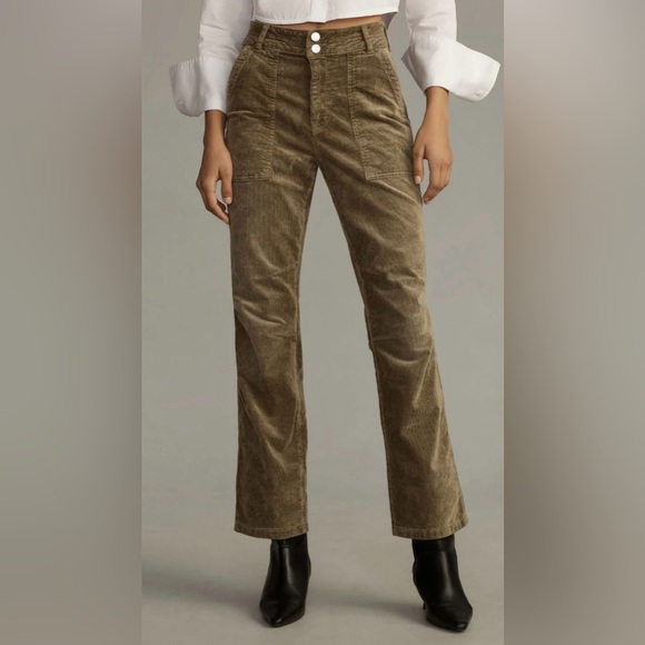 PILCRO The Wanderer Relaxed-Leg Corduroy Pants in Brown Size 31 - Picture 2 of 12